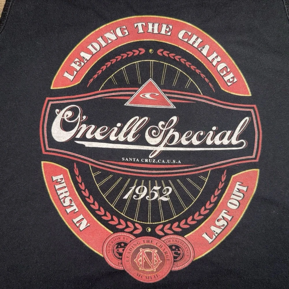 O'Neill Premium Fit Men's Tank Top Black Red Size Medium